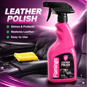 Flamingo Car Leather Polish Restorer & Shiner – 500ml Interior Care Spray