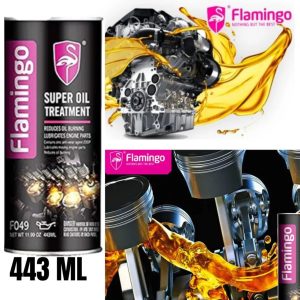 Flamingo Super Oil Treatment 443ml – Engine Oil Additive | Reduces Noise & Wear | Improves Performance
