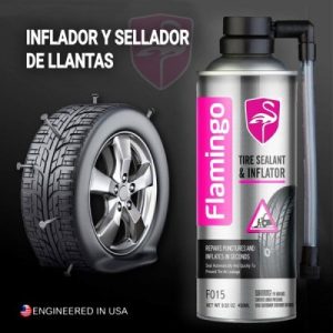 Flamingo Tire Sealant & Inflator 450ml – Emergency Puncture Repair Spray | Instant Tire Fix